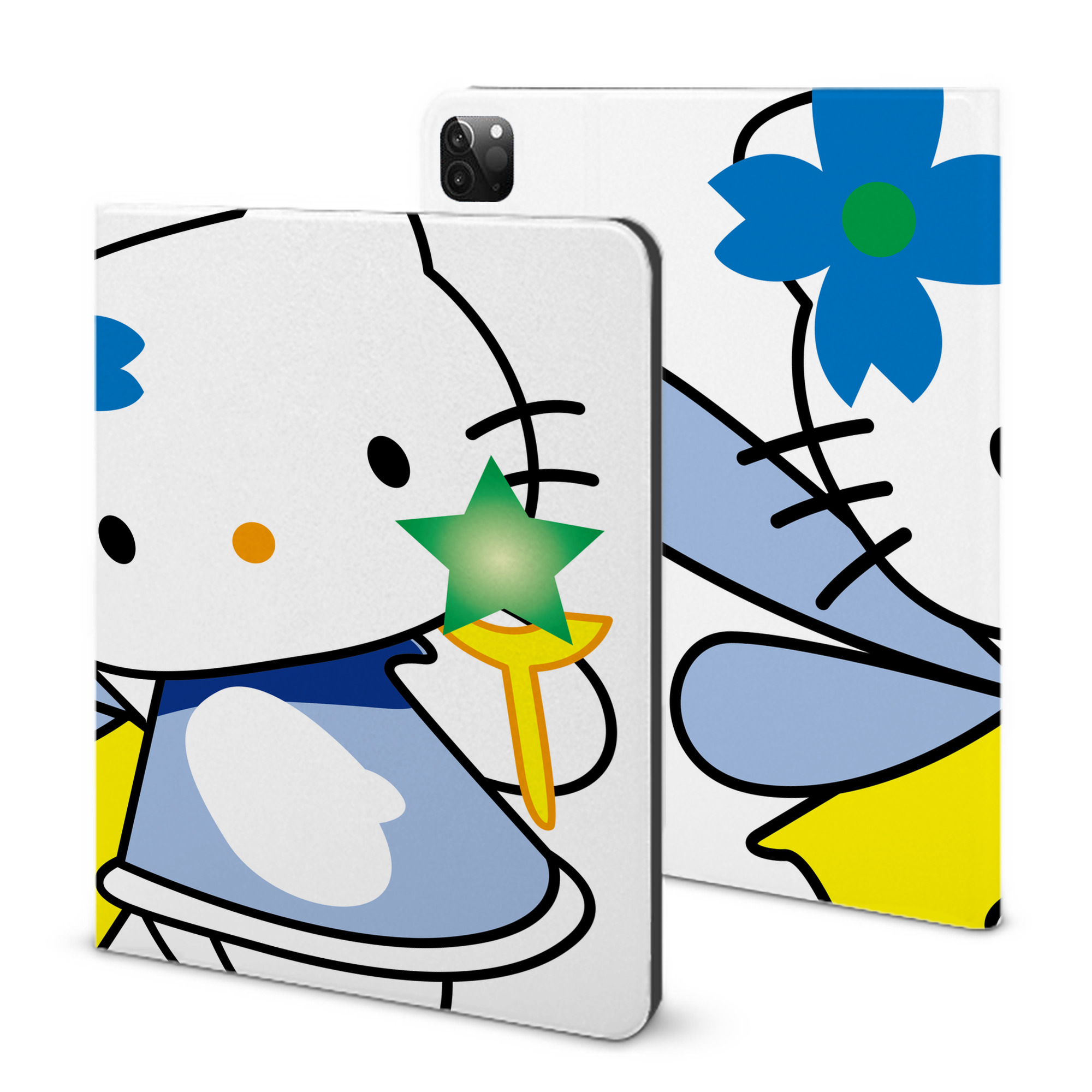 （画像用） Hello Kitty ハローキティ IPadケース ペンホルダー付き ブックスタイルデザイン